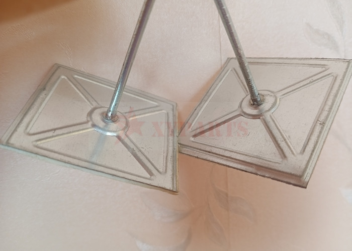 50mm Galvanized Steel Peel & Press Insulation Hangers On Duct Or Wall Surface