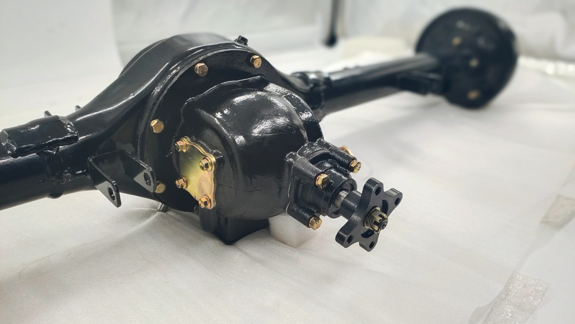 Full Floating 5th Afterburner Booster King Rear Axle Assembly for Heavy Tricycle Truck
