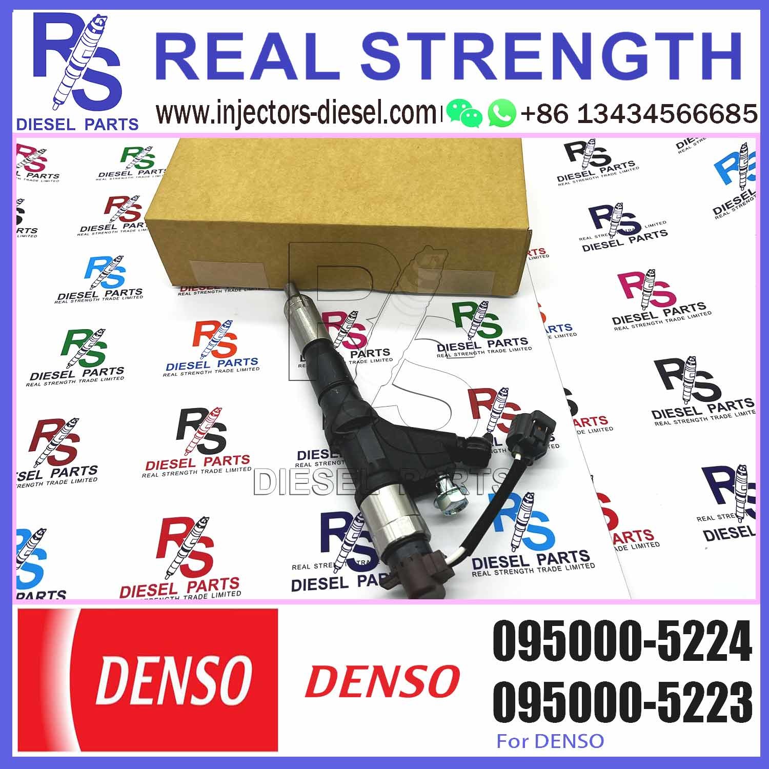 Diesel Fuel Injector Common Rail Injector Assembly 095000-5220 095000-5226 095000-5224 for HINO E13C