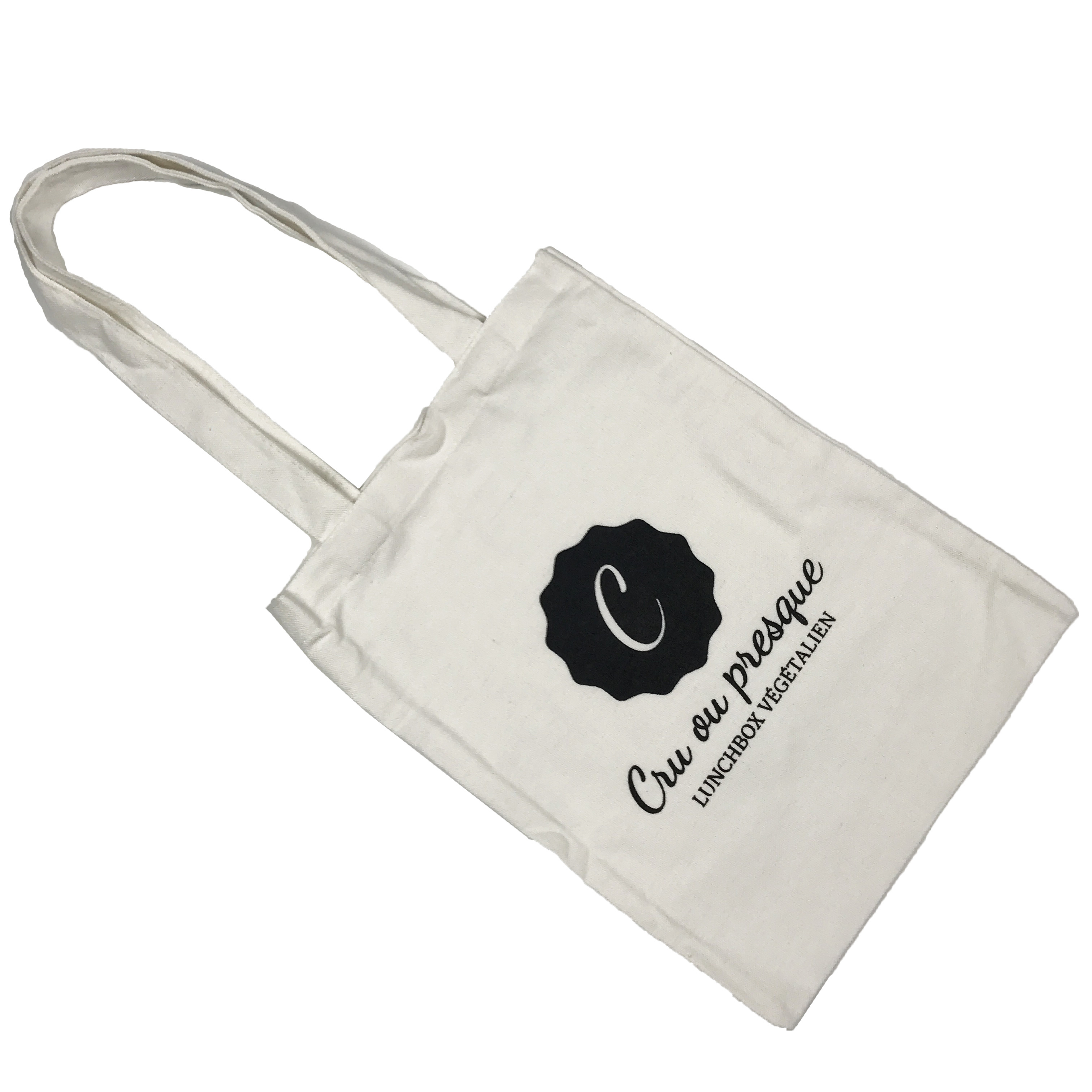 Screen Printing Plain Handle 8oz Canvas Tote Bag
