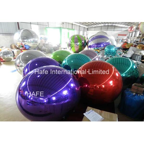 Mirror Ball Inflatable Event Structures Mirror Balloon Base Ring , Events Lighting Decoration