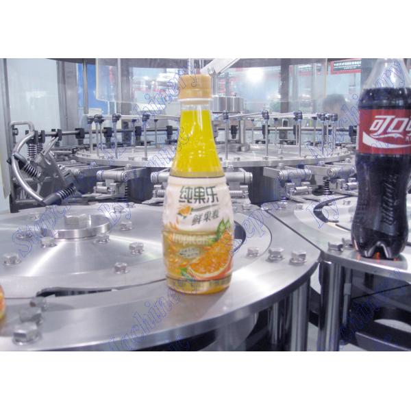 Small Scale Juice Filling Machine , 3 In 1 Automatic Filling Machine For Glass Bottles