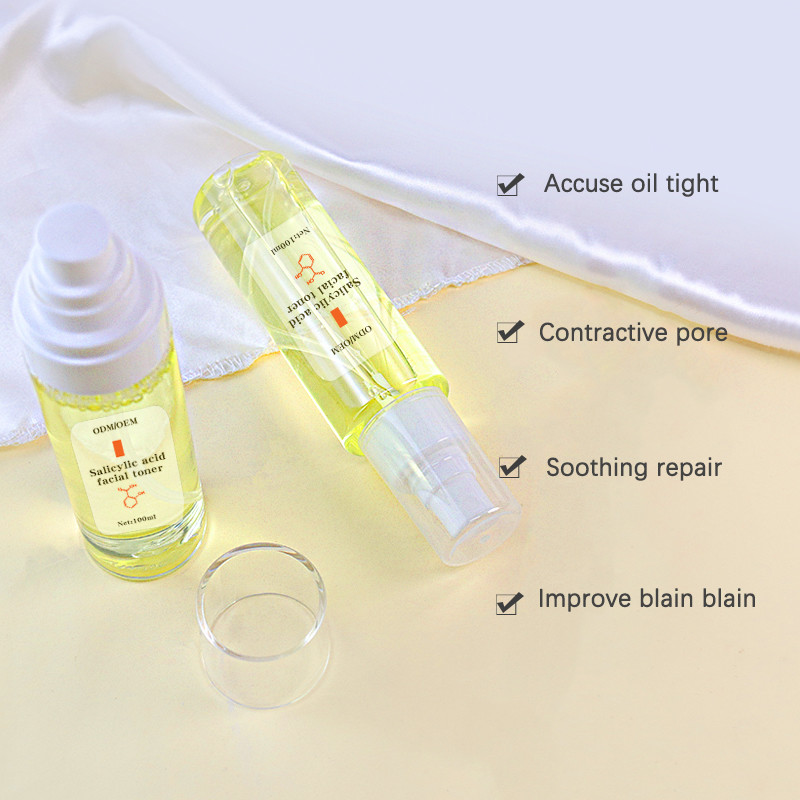 Hydrating 100ML Salicylic Acid Toner For Acne Oily Skin OEM ODM