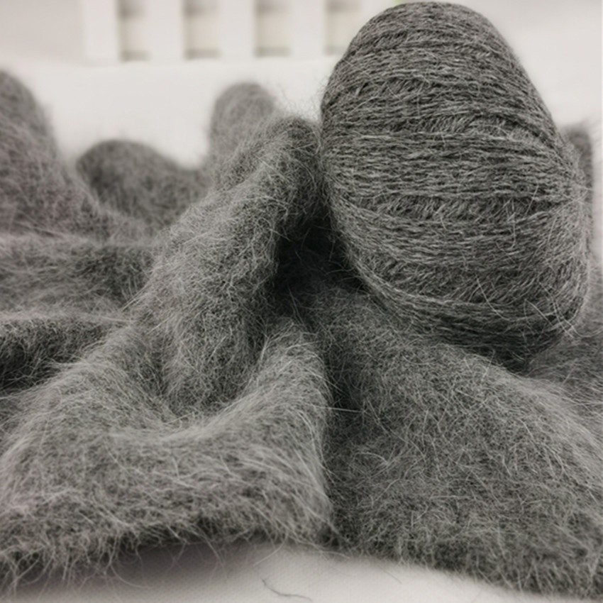Fluffy Angora Rabbit Hair Yarn 1/7NM Soft 30% Polyamides 70%