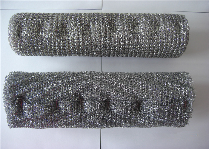 Knitted Wire Mesh Pad Demister SS304 316 99.8% Filter For Mass Transfer