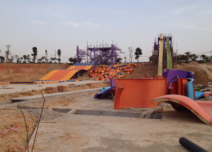Space Bowl Spiral Fiberglass Water Slide for Amusement Park