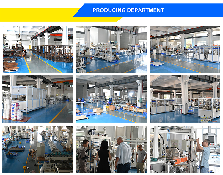 High Speed kitchen towel toilet paper roll packing machine production line in USA