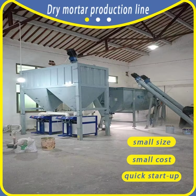 Gypsum Additives Dry Powder Mixing Plant Concrete Dry Mortar Mixer Machine