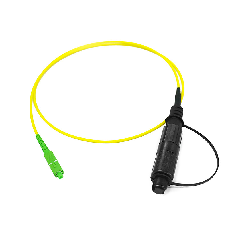 Pre Terminated Simplex Fiber Optic Patch Cable Corning Optitap Mini SC APC To SC/APC