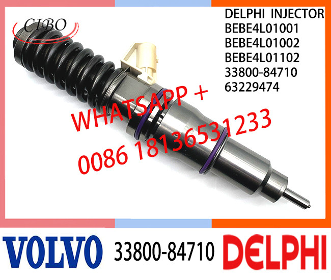 Fuel engine Diesel Injector 33800-84710 BEBE4L01001 BEBE4L01002 BEBE4L01102 63229474 E3.5 for HYUNDAI L ENGINE WITH EGR