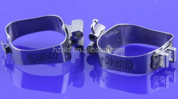 MFDS Metal Dental Preformed Molar Bands With Roth Buccal Tube Customized