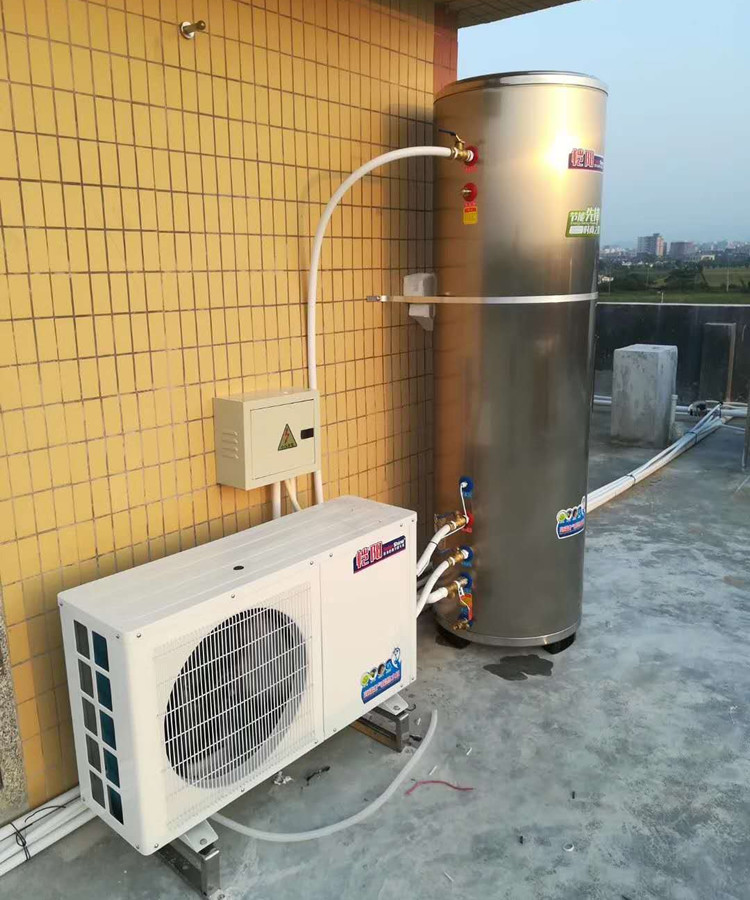 High Efficiency Air Source Heat Pump Water Heater Galvanized Sheet Housing Material