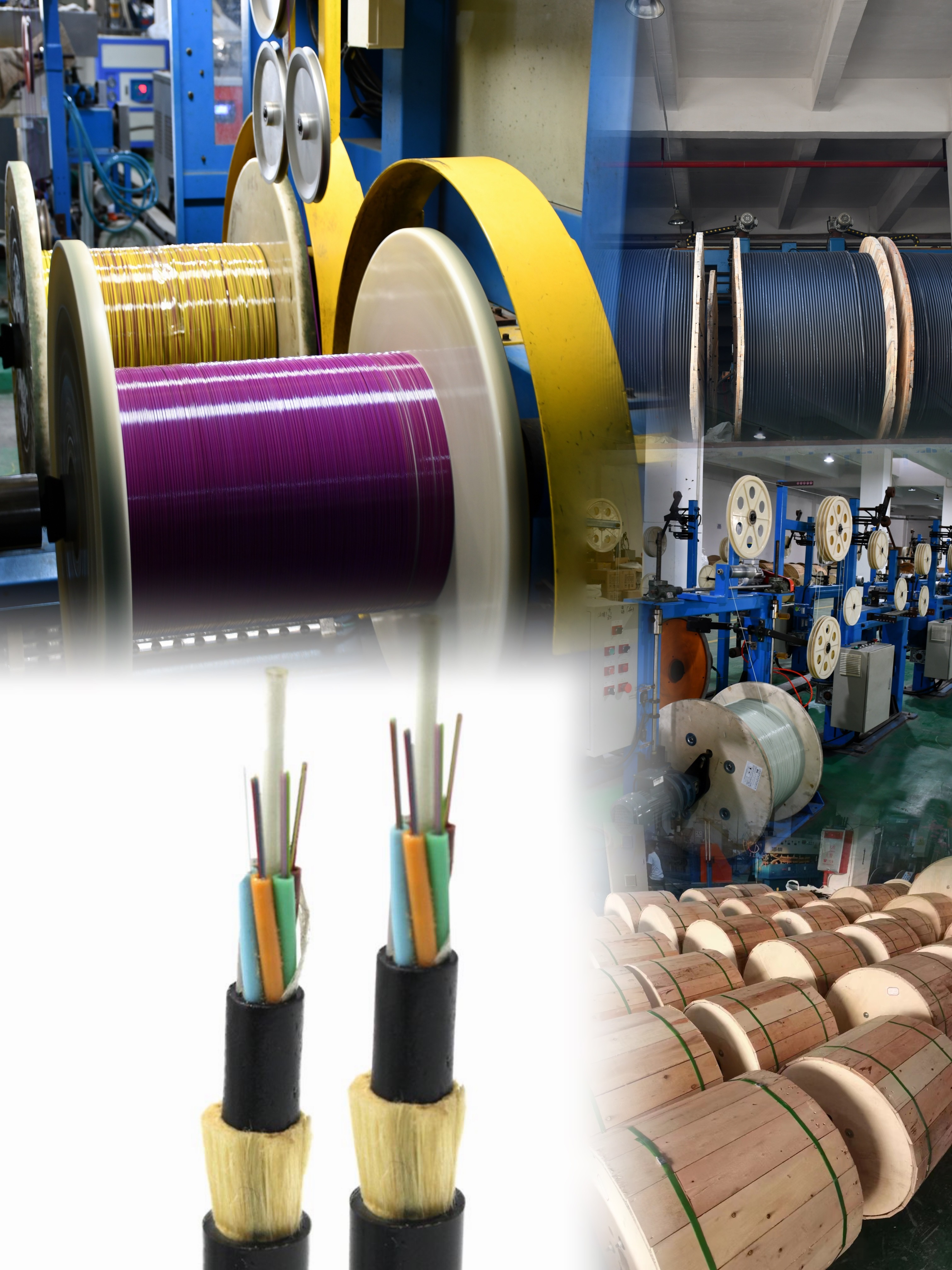Overhead Double Jacket ADSS Fiber Optic Cable with AT Jacket