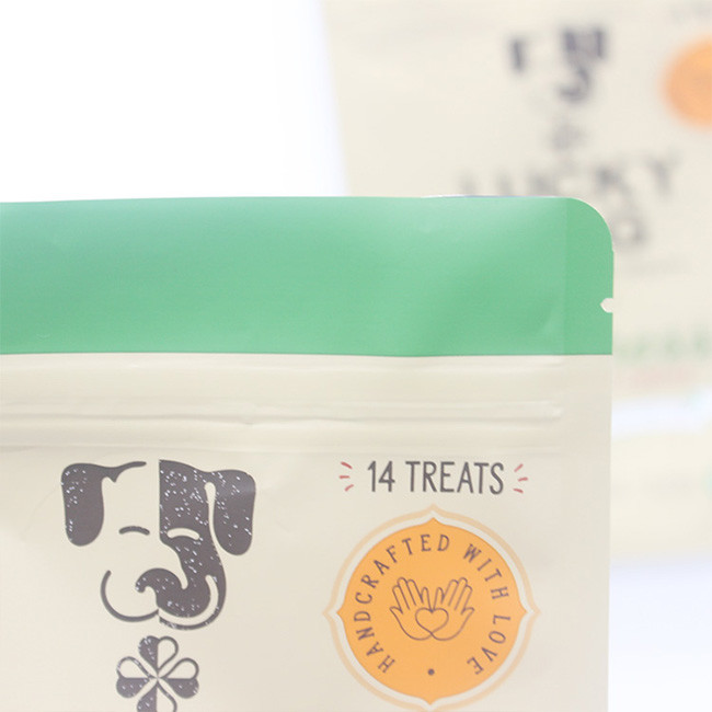 Custom High Quality Kraft Paper Zipper Pouch For Dog Food Big Packaging Plastic Bags For Pet