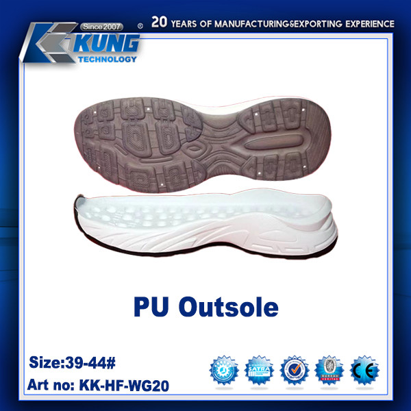 Customized Color Rubber PU EVA Outer Sole Nontoxic Waterproof 39 - 44 Size