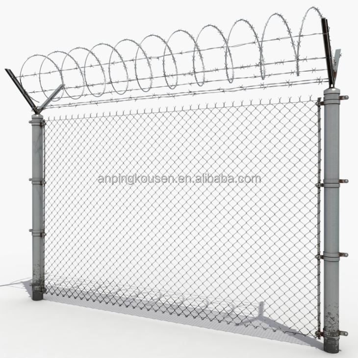 Wholesales Heat Treated PVC Coated Airport Fence with Customized Options and Designs