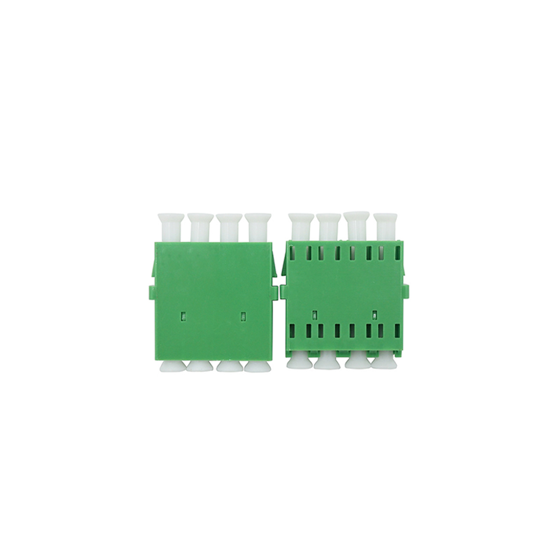 Customized Fiber Optic Adapter 4 Port LC APC With Flange OEM