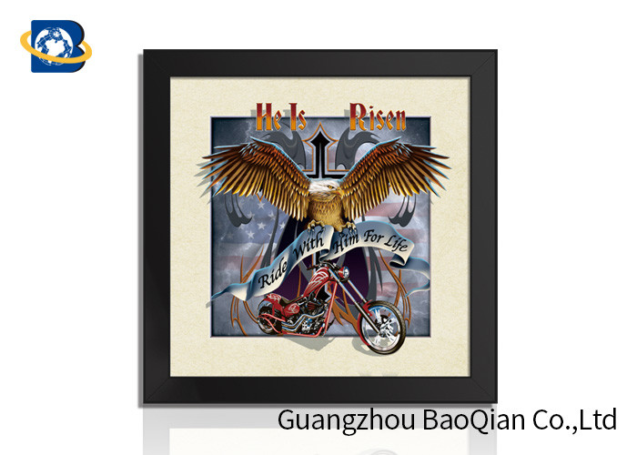 40x40cm Customised Decorative Pictures 3D Lenticular Printing Service PS Frame For Gift