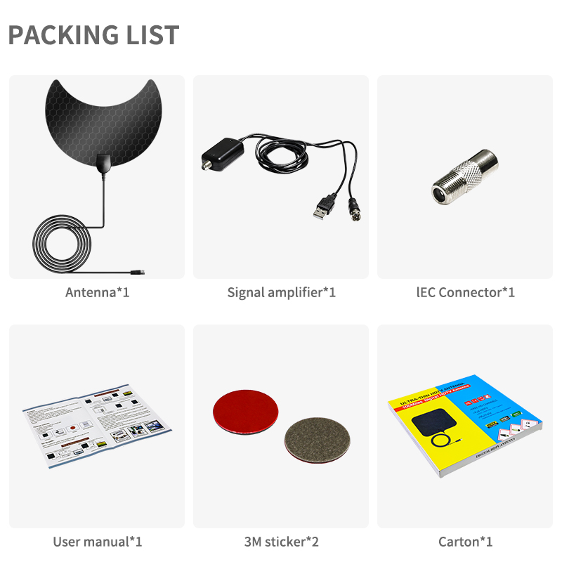 Yes 4k Internal Outdoor Digital TV Antenna IEC/F male or customized with 28dBi Gain