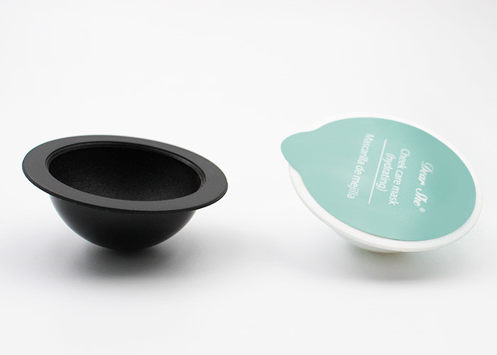 Colorful Small Beauty Charcoal Face Mask Cup Pack PP Plastic Material