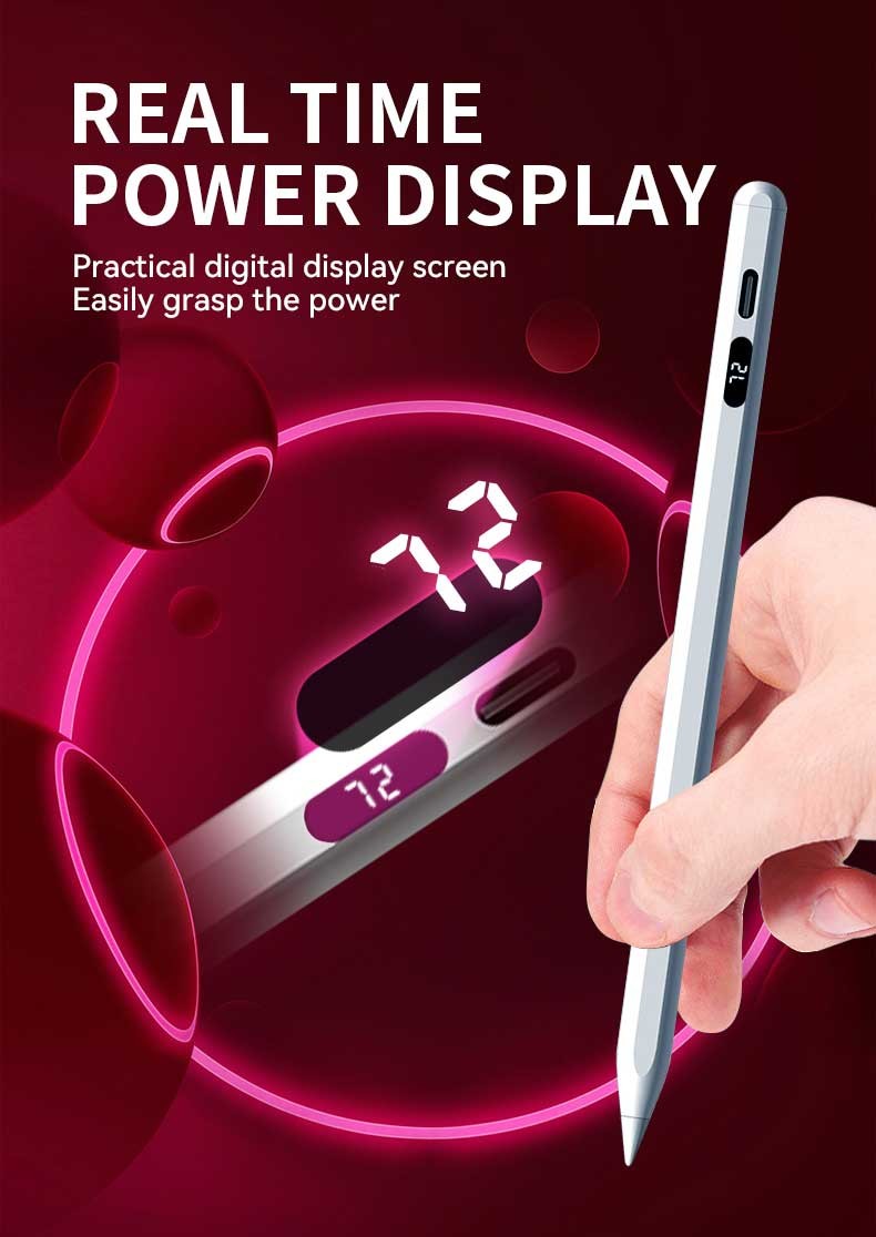 No Delay White Stylus Pen Megnetic Absortion Precise Stroke Easy To Use