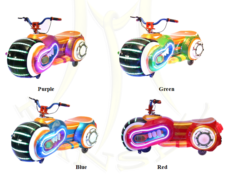 Hansel kids ride on electric cars amusement park ride for kids space motorbike electric