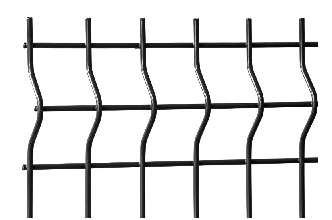 Welded Wire V Mesh Security Fencing PVC Home Garden 4mm 2.5m