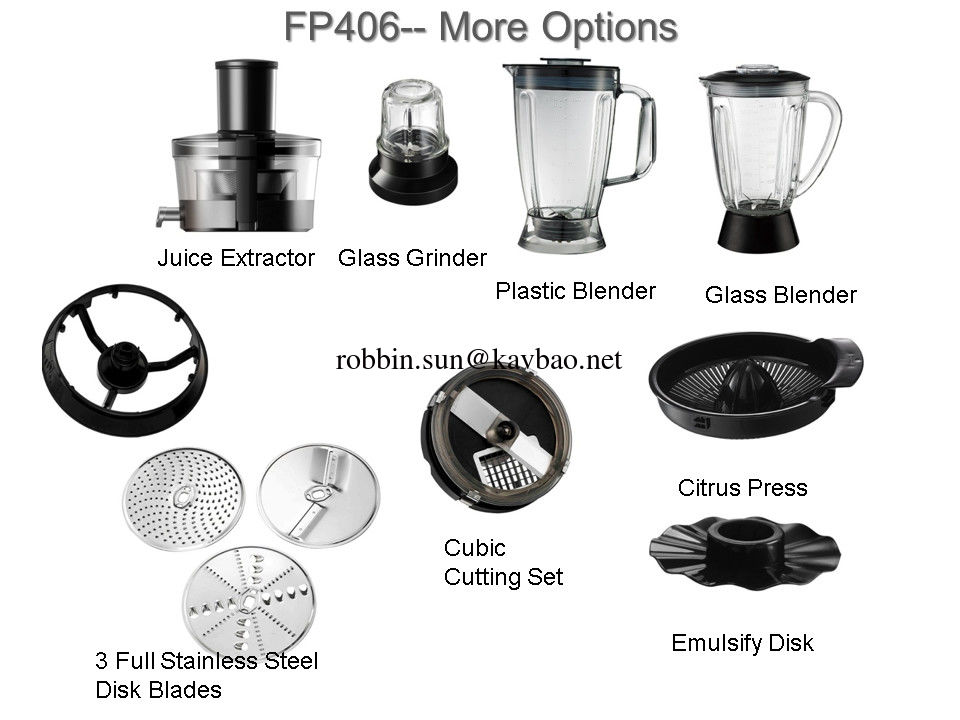 CB GS CE ROHS         Certified FP406 Aluminum Diecast Food Processor