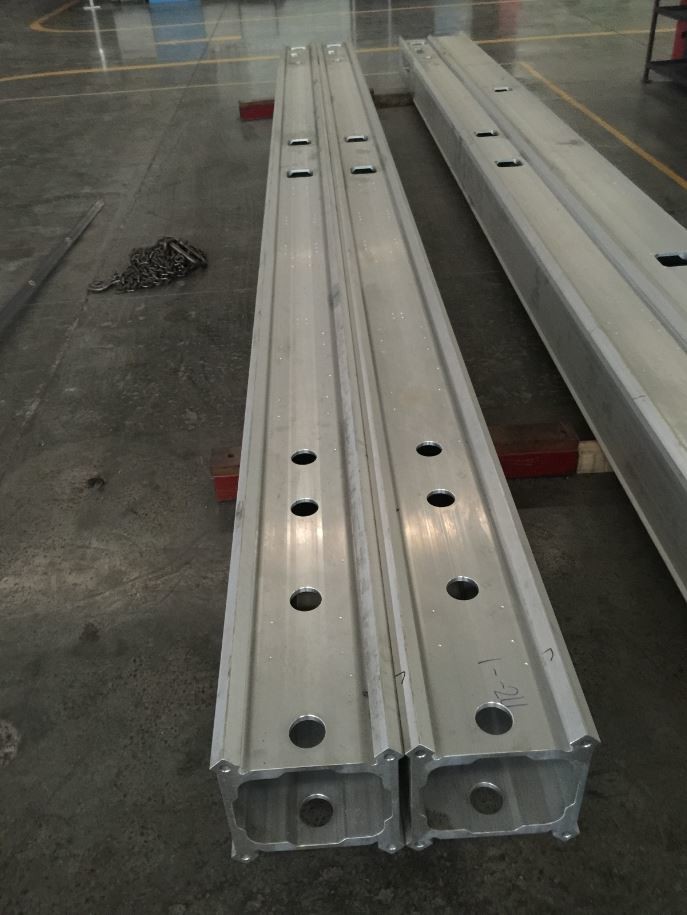 11M Feed Beam Aluminium Extruded Profiles For Tunnel Drilling