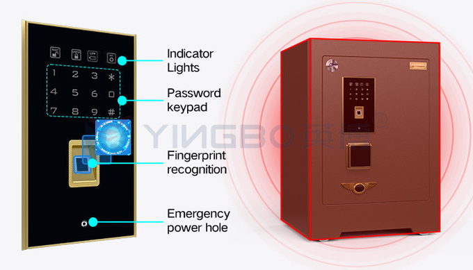 H580mm Solid Steel Luxury Smart Safe Box For Security YB/ZY-58