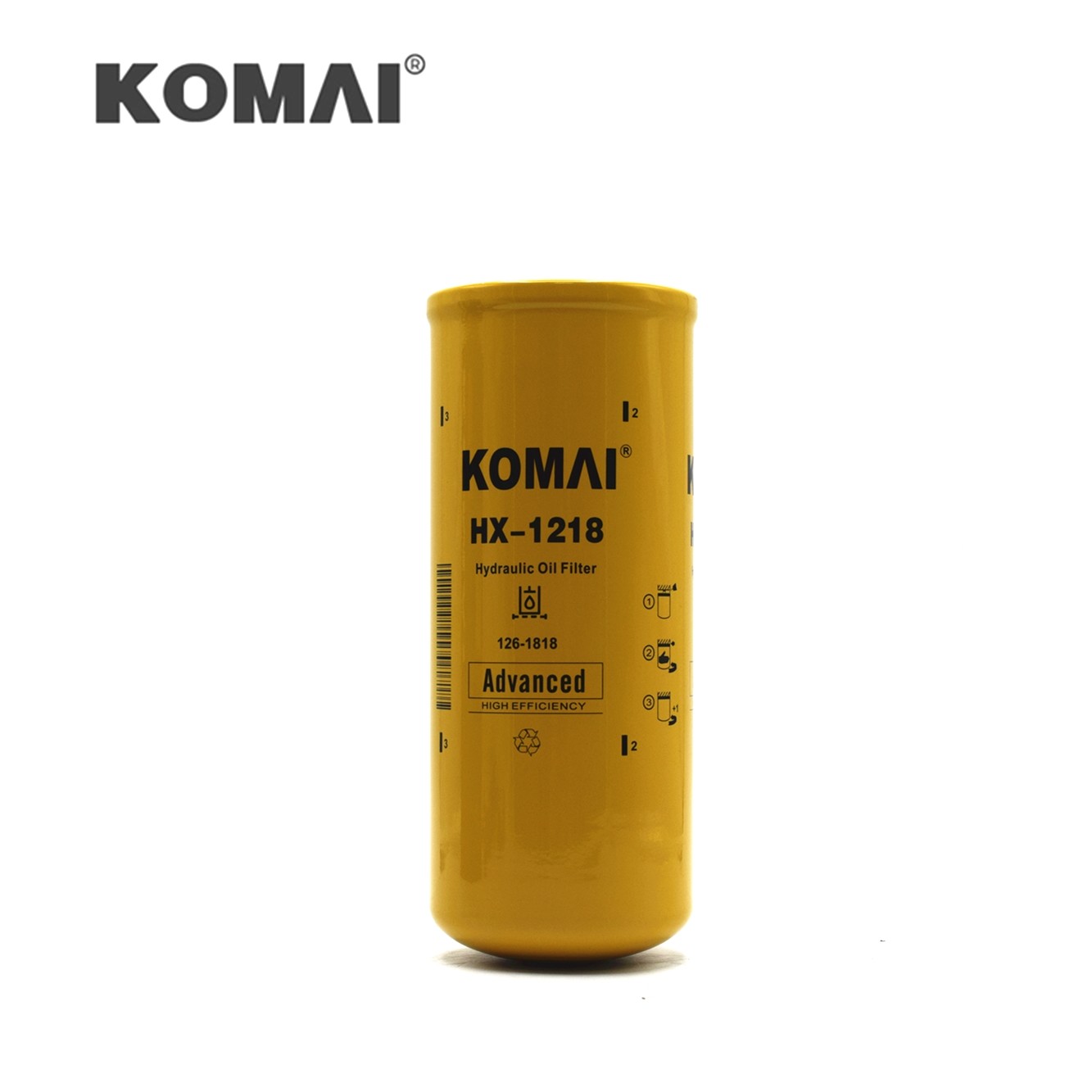 Transmission Hydraulic Oil Filter For CUMMINS QSC8.3 126-1818 CPK5547 HF179343 11809003