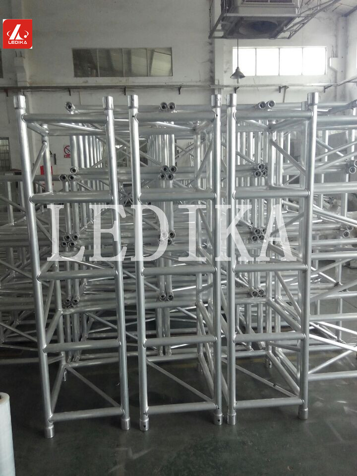 Outdoor Durable Aluminum Spigot Truss 287mm Outside Event Aluminum Trussing