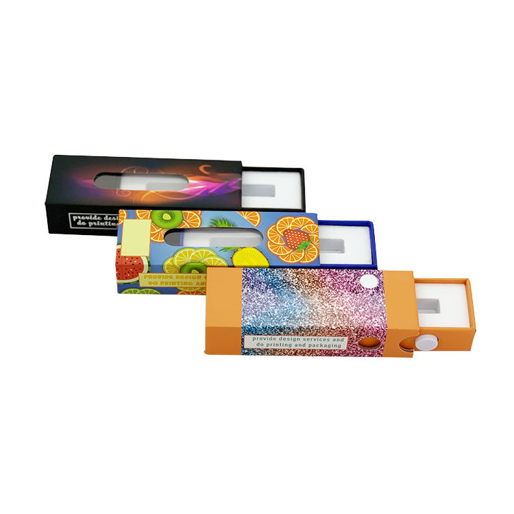 CR Vape Cartridge Box , Cardboard Sleeve Box Matt Lamination Printing With Viewing Window