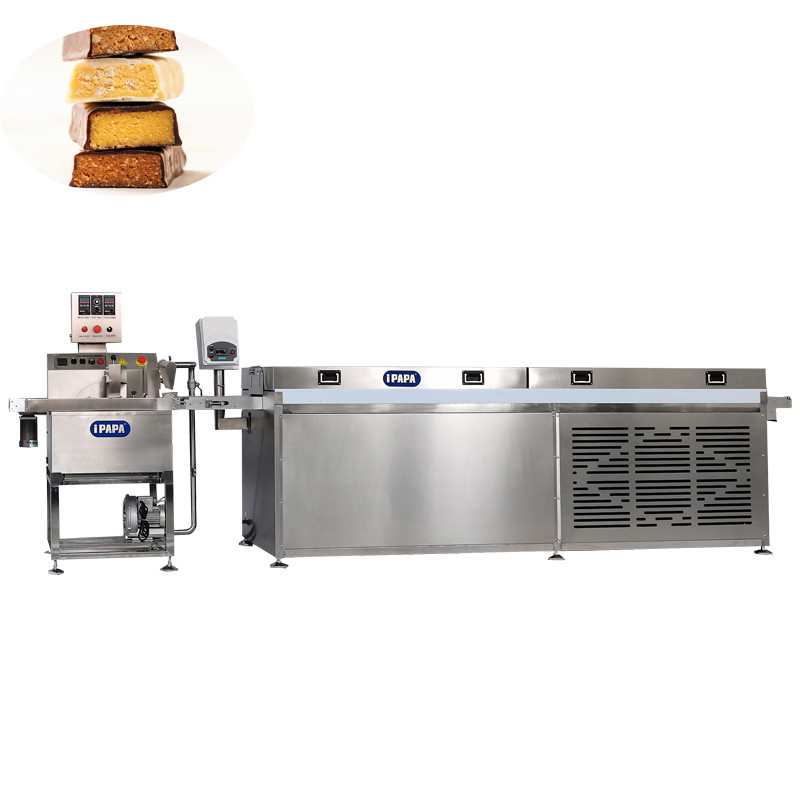 Mini Biscuit Cookies Wafer Chocolate Enrober Coating Machine