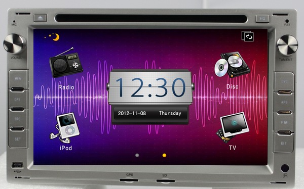 ouchuangbo 2 din car kit bluetooth for VW Sharan multimedia autoradio navigatie media player OCB-7009
