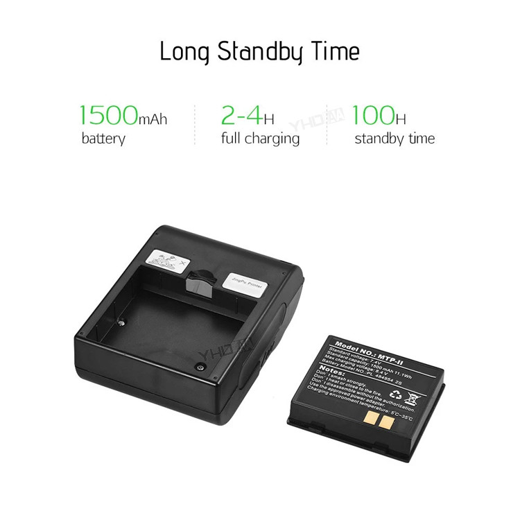 58mm Portable Mini Thermal Printer Wireless POS Receipt Printer 90mm/s