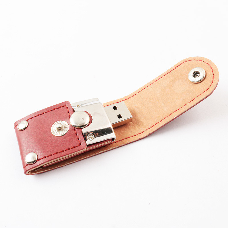 30MB/S 256GB 2.0 3.0 Leather USB Flash Drive With High Write Speed