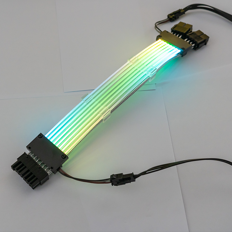 Dual 8pin Neon Flex RGB Cable Led Synchronizes Double-Headed Light Male to Female