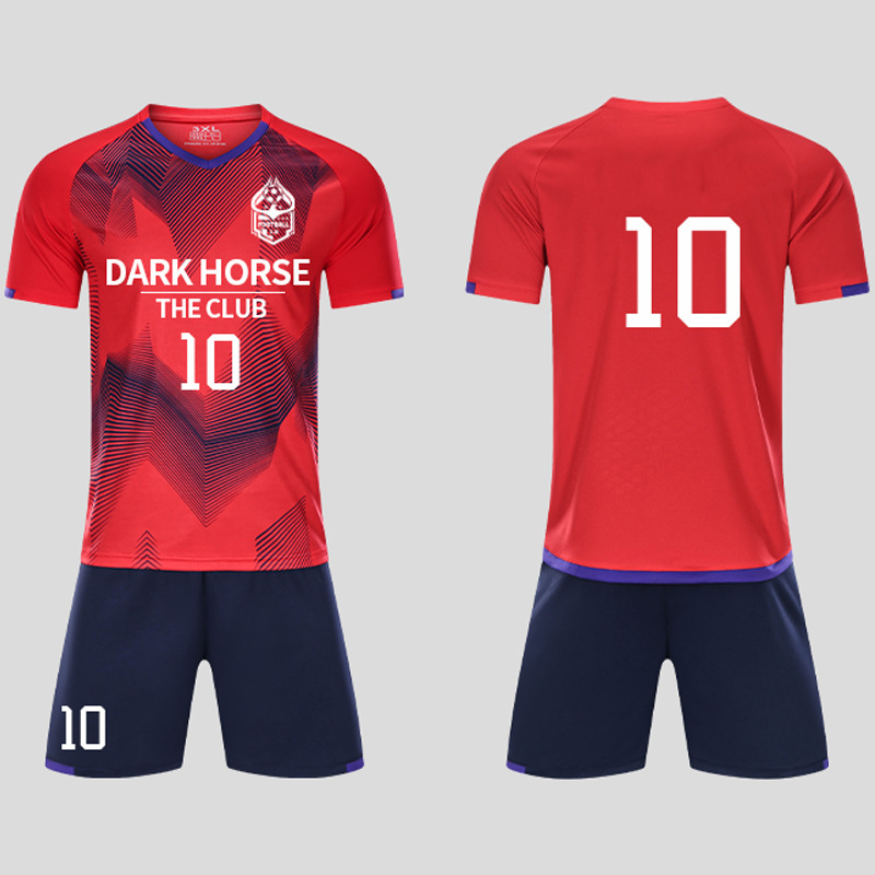 High Quality Quick Dry Soccer Jersey Wear Sublimated Fabric Design Custom Cheap Men's Soccer Uniform Set