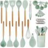 Buy cheap Silicone Kitchen Utensil Sets Wooden Handle Kitchen Gadgets Utensils Set from wholesalers