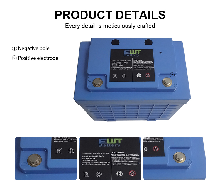 100ah 12V Lithium Iron Phosphate Battery Pack Lifepo4 LFP 32700 32650 21700