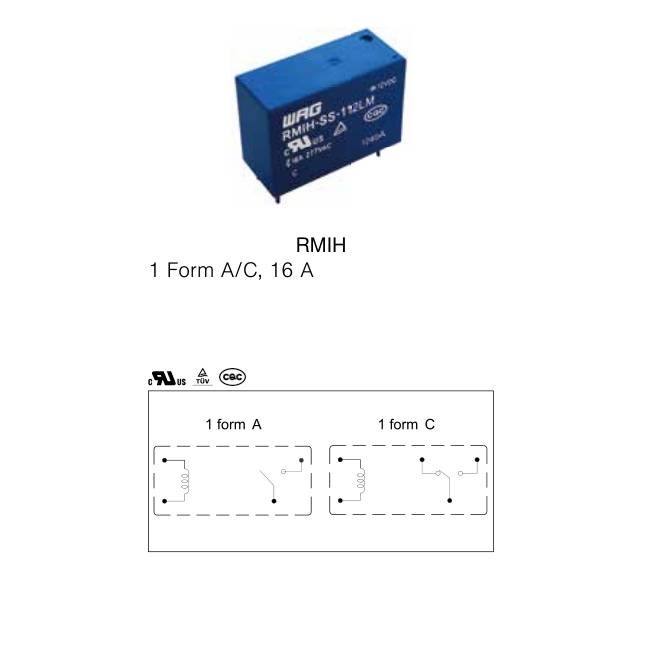 16 Amp 12V SPST Relay Class A Insulation Flux Resistance For Vacuum Cleaner