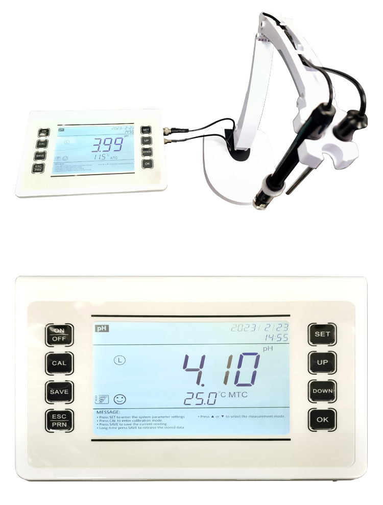 Customized Support Portable Digital Benchtop Touch Screen pH Meter for Laboratory
