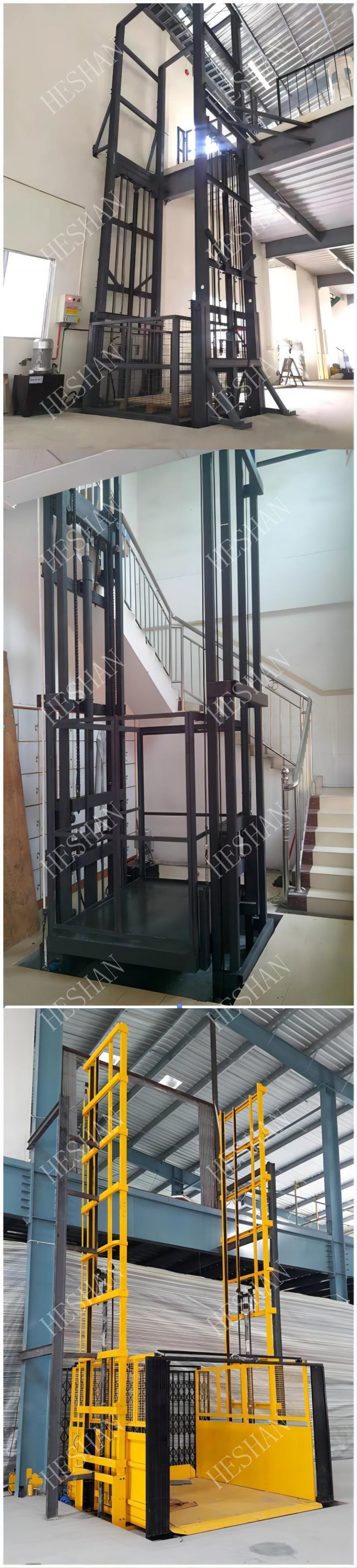 Construction Material Cargo Lift Elevator Vertical Hydraulic Goods Elevator 3000kg