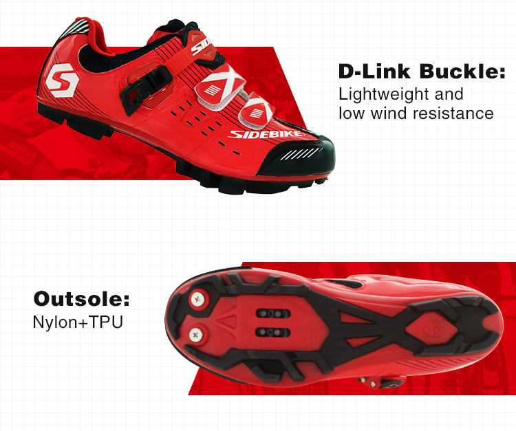 Shockproof Mens SPD Cycling Shoes Water Resistant Anti - Collision Design