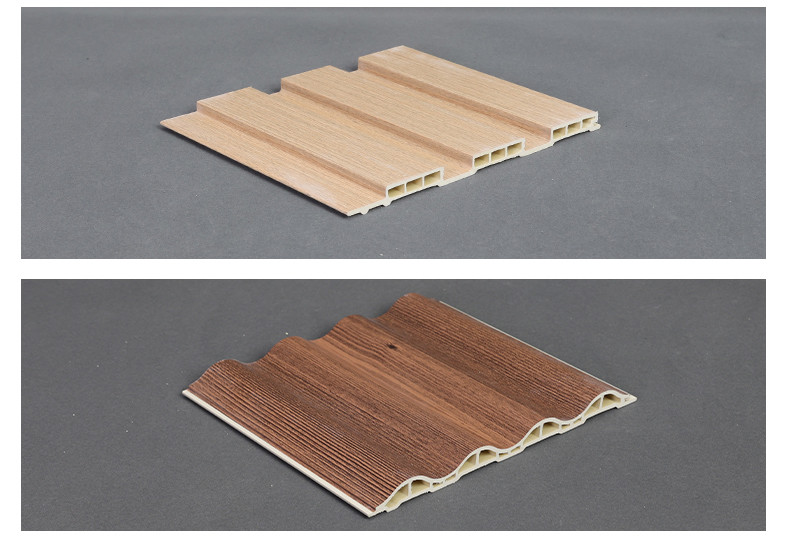 Factory Indoor Decor Wood Plastic Composite PVC Coating Cladding Fluted Wall Board WPC Interior Wall Panel