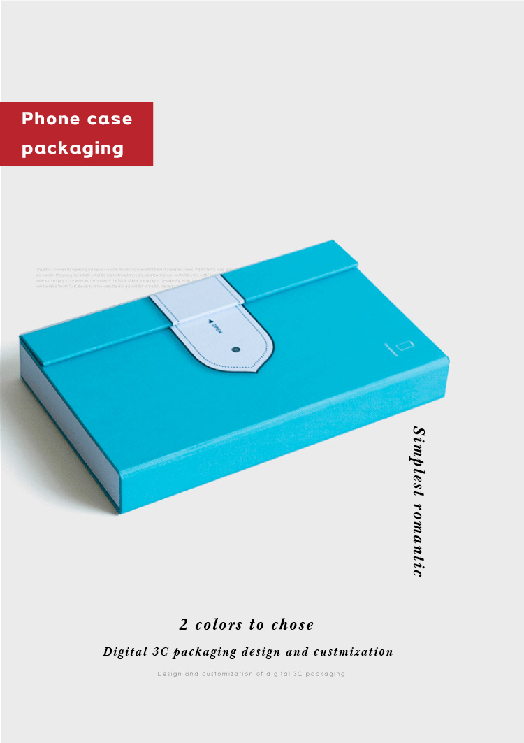 Environmental 3C Mobile Case Packaging Box Cover For Phone