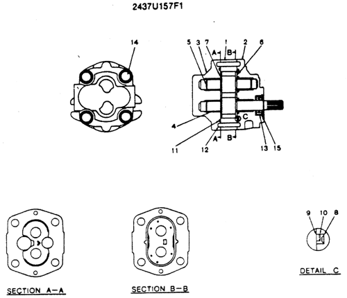 (12-012) - PUMP ASSY, GEAR Parts scheme