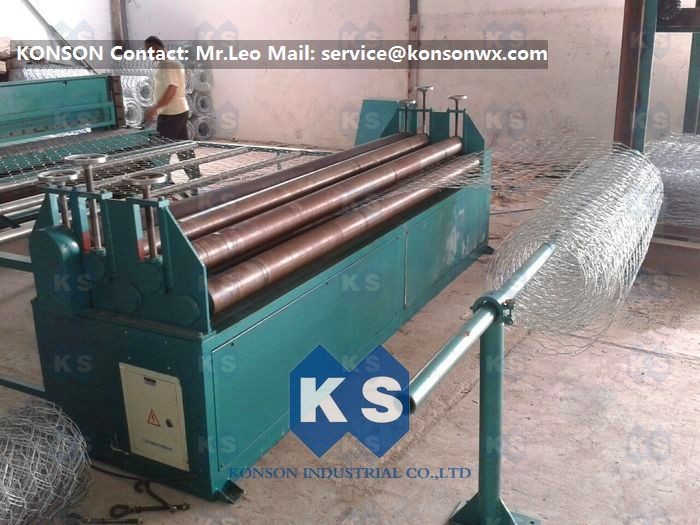 Double Twist Gabion Box Machine Production Line Smooth Running With Large Mesh