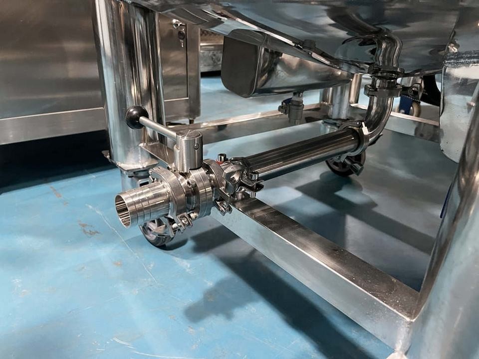 200L Half Open Hang Lid Liquid Alcohol Chemical Storage Equipment Stainless Steel Storage Tank